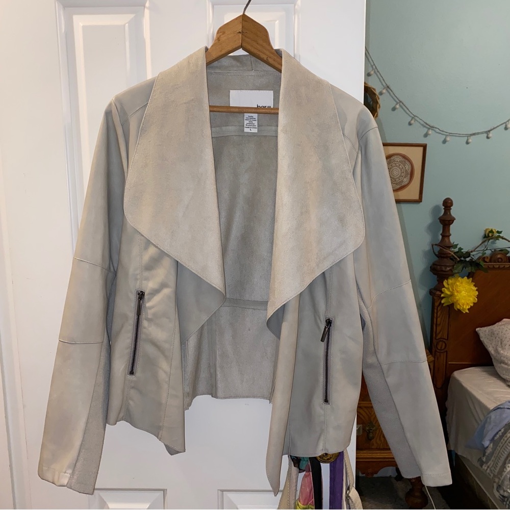 Bar III Faux Leather Jacket